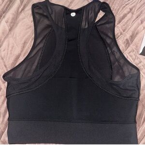 LULULEMON MESH CROP TOP SZ M